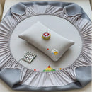 GobekUsa Cartoon Embroidered Fitted Sheet for Single Bed - All-Season Comfort