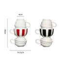 GobekUsa Cartoon Folding Cup Vase Ceramic Flowerpot with Handle - Home Decor & Handicrafts