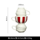 GobekUsa Cartoon Folding Cup Vase Ceramic Flowerpot with Handle - Home Decor & Handicrafts