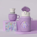 Cartoon green & purple frog stainless steel thermal water bottle kitchen by Decorbites