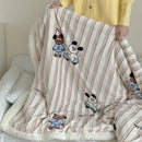 GobekUsa Cartoon Lamb Wool Blanket - Thick, Printed Coral Fleece Sofa Cover