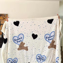 GobekUsa Cartoon Lamb Wool Blanket - Thick, Printed Coral Fleece Sofa Cover