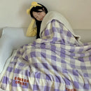 GobekUsa Cartoon Lamb Wool Blanket - Thick, Printed Coral Fleece Sofa Cover
