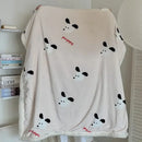 GobekUsa Cartoon Lamb Wool Blanket - Thick, Printed Coral Fleece Sofa Cover