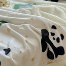 GobekUsa Cartoon Lamb Wool Blanket: Double-Layered, Thick & Warm for Children & Adults