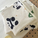 GobekUsa Cartoon Lamb Wool Blanket: Double-Layered, Thick & Warm for Children & Adults