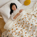GobekUsa Cartoon Lamb Wool Blanket: Double-Layered, Thick & Warm for Children & Adults