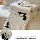 GobekUsa Cartoon Lamb Wool Blanket: Double-Layered, Thick & Warm for Children & Adults