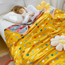 GobekUsa Cartoon Lion Cotton Throw Blanket for Bed & Sofa