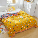 GobekUsa Cartoon Lion Cotton Throw Blanket for Bed & Sofa
