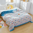 GobekUsa Cartoon Lion Cotton Throw Blanket for Bed & Sofa