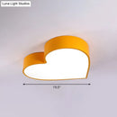 GobekUsa Cartoon Loving Heart LED Flush Mount Light with Romantic Acrylic Design - Flush Ceiling Light for Bedrooms