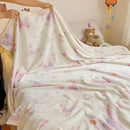 GobekUsa Cartoon Milk Velvet Blanket: Soft Coral Fleece Summer Sofa Cover & Queen Blanket