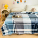 GobekUsa Cartoon Milk Velvet Blanket: Soft Coral Fleece Summer Sofa Cover & Queen Blanket