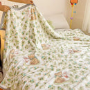 GobekUsa Cartoon Milk Velvet Blanket: Soft Coral Fleece Summer Sofa Cover & Queen Blanket