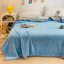 GobekUsa Cartoon Milk Velvet Blanket: Soft Coral Fleece Summer Sofa Cover & Queen Blanket