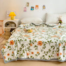 GobekUsa Cartoon Milk Velvet Blanket: Soft Coral Fleece Summer Sofa Cover & Queen Blanket