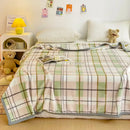 GobekUsa Cartoon Milk Velvet Blanket: Soft Coral Fleece Summer Sofa Cover & Queen Blanket