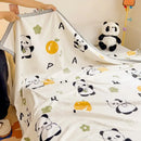 GobekUsa Cartoon Milk Velvet Blanket: Soft Coral Fleece Summer Sofa Cover & Queen Blanket