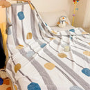 GobekUsa Cartoon Milk Velvet Blanket: Soft Coral Fleece Summer Sofa Cover & Queen Blanket