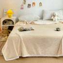 GobekUsa Cartoon Milk Velvet Blanket: Soft Coral Fleece Summer Sofa Cover & Queen Blanket