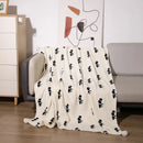 GobekUsa Cartoon Panda Flannel Double Sided Woolen Blanket for Home Office Sofa - Super Soft & Cozy