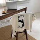 GobekUsa Cartoon Panda Flannel Double Sided Woolen Blanket for Home Office Sofa - Super Soft & Cozy