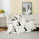GobekUsa Cartoon Panda Flannel Double Sided Woolen Blanket for Home Office Sofa - Super Soft & Cozy