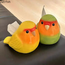 GobekUsa Cartoon Parrot Ceramic Tissue Box: Creative Desk Decoration & Paper Towel Case