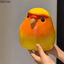 GobekUsa Cartoon Parrot Ceramic Tissue Box: Creative Desk Decoration & Paper Towel Case