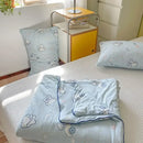 GobekUsa Cartoon Patchwork Summer Cooling Blanket Lightweight Air Condition Comforter