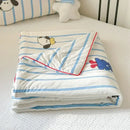 GobekUsa Cartoon Patchwork Summer Cooling Blanket Lightweight Air Condition Comforter