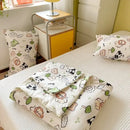 GobekUsa Cartoon Patchwork Summer Cooling Blanket Lightweight Air Condition Comforter