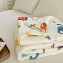 GobekUsa Cartoon Patchwork Summer Cooling Blanket Lightweight Air Condition Comforter