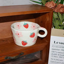 Cartoon pattern ceramic coffee mug kitchen floral tea cup by Decorbites
