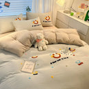 GobekUsa Cartoon Pattern Embroidered Bedding Sets: Cozy, Soft, and Breathable for Kids and Adults
