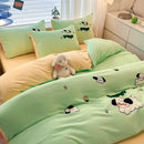 GobekUsa Cartoon Pattern Embroidered Bedding Sets: Cozy, Soft, and Breathable for Kids and Adults