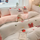 GobekUsa Cartoon Pattern Embroidered Bedding Sets: Cozy, Soft, and Breathable for Kids and Adults