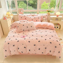 GobekUsa Cartoon Print Milk Velvet Bedding Set: Cozy, Skin-Friendly Winter Bedclothes