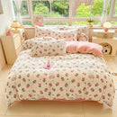 GobekUsa Cartoon Print Milk Velvet Bedding Set: Cozy, Skin-Friendly Winter Bedclothes