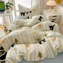 GobekUsa Cartoon Printed Bedding Sets: Super-Soft, Skin Friendly, Summer Bed Sheet, Duvet Cover, Pillowcases