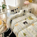 GobekUsa Cartoon Printed Bedding Sets: Super-Soft, Skin Friendly, Summer Bed Sheet, Duvet Cover, Pillowcases