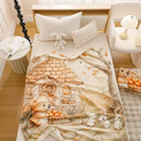 GobekUsa Cartoon Printed Cotton Blanket: Soft, Cozy Sofa Cover for Home & Office Napping