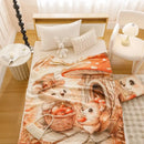 GobekUsa Cartoon Printed Cotton Blanket: Soft, Cozy Sofa Cover for Home & Office Napping