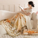 GobekUsa Cartoon Printed Cotton Blanket: Soft, Cozy Sofa Cover for Home & Office Napping