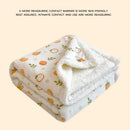 GobekUsa Cartoon Printed Lamb Wool Blanket: Soft, Skin-Friendly Sofa Cover for All Seasons