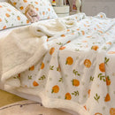 GobekUsa Cartoon Printed Lamb Wool Blanket: Soft, Skin-Friendly Sofa Cover for All Seasons