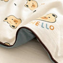 GobekUsa Cartoon Printed Summer Lightweight Cooling Blanket for Kids and Students.