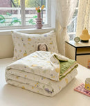 GobekUsa Cartoon Printed Summer Lightweight Cooling Blanket for Kids and Students.