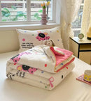 GobekUsa Cartoon Printed Summer Lightweight Cooling Blanket for Kids and Students.